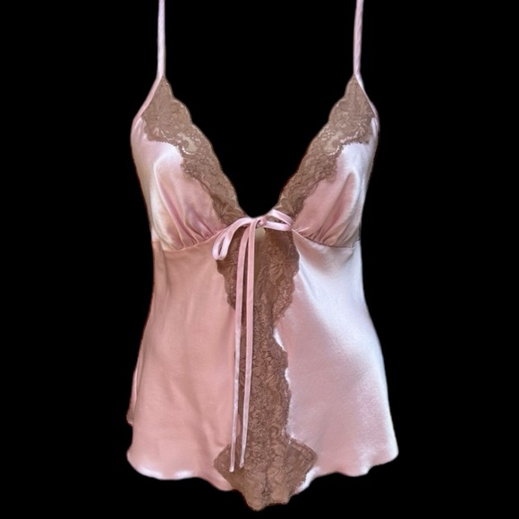 Victoria's Secret Other - Rare Victoria’s Secret Pink Silk and. Lace Camisole